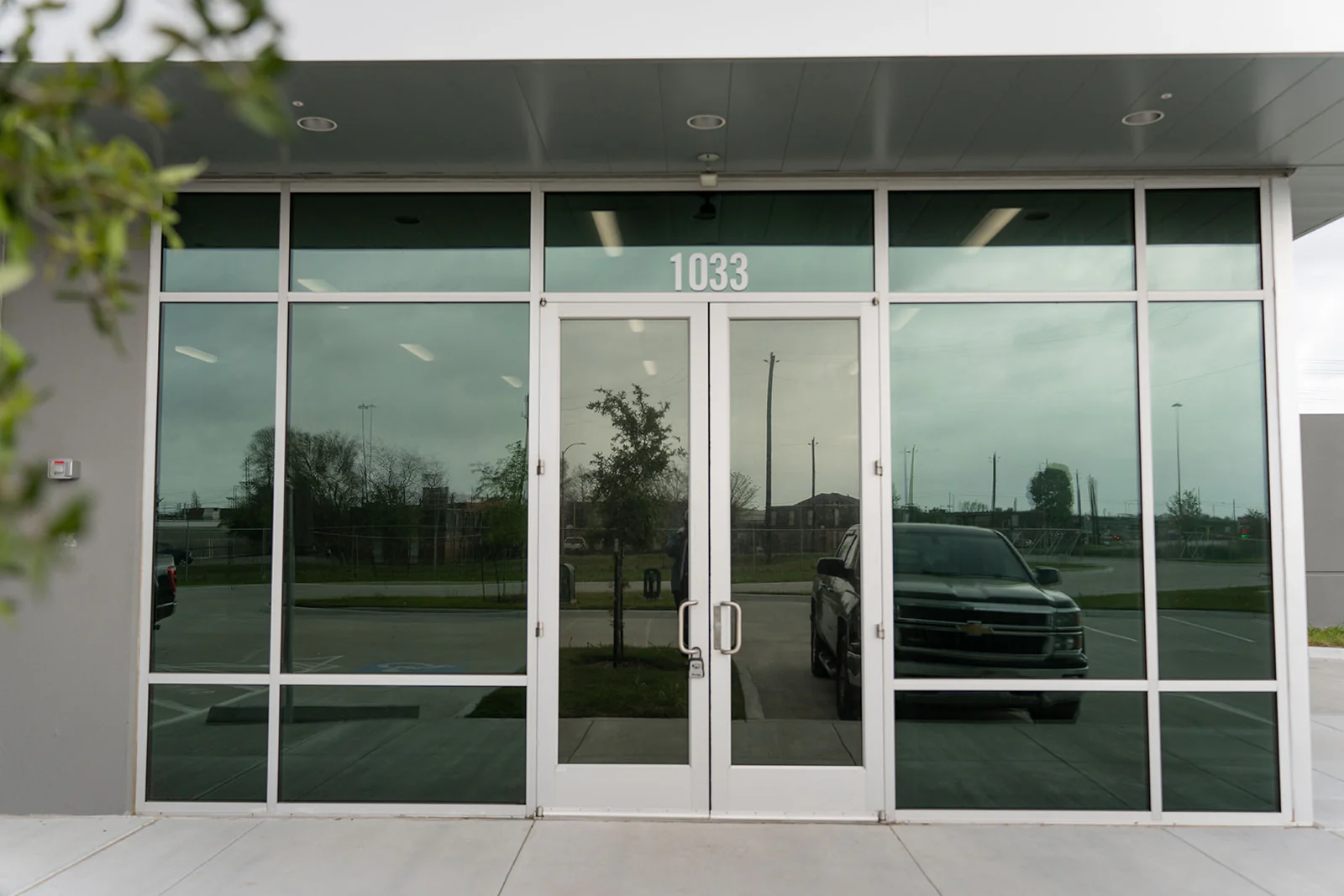 Commercial storefront with professional window tinting in Surrey BC